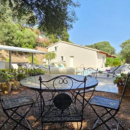 Splendide De Reve Climatisee Avec Vue & Montagne Et Sa Piscine Chauffee Olmeto (Corsica)